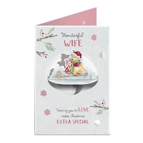 Wonderful Wife Winnie The Pooh Christmas Card £3.49